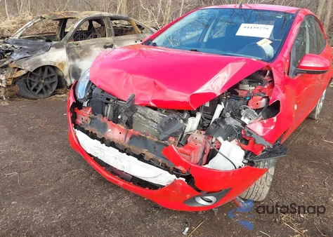 2012 Mazda Mazda2 Touring из США, поврежденный, VIN JM1DE1LY0C0135316